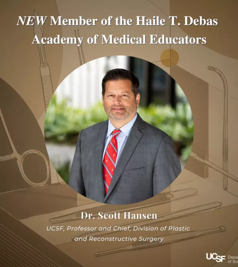 Dr. Scott Hansen - New Member of Haile T. Debas Academy of Educators